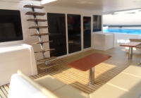custom made model of 80ft catamaran yacht